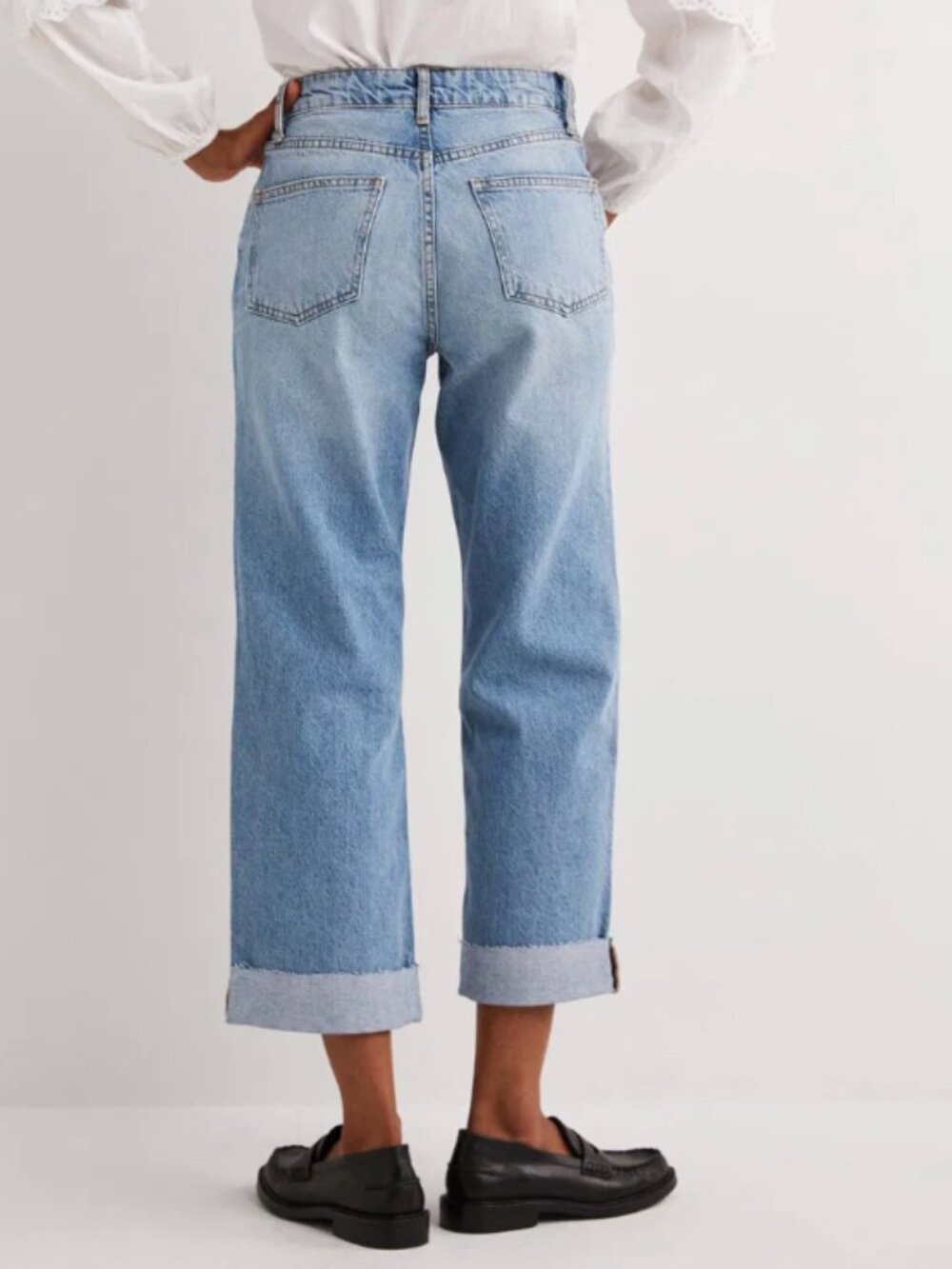 NEVER WORN- Boden Denim Women’s US 4- Blue Relaxed Straight Jeans- Style #R0189 - Picture 6 of 8